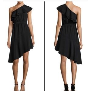 Likely Delbarton One Shoulder Asymmetrical dress Black Size 0
